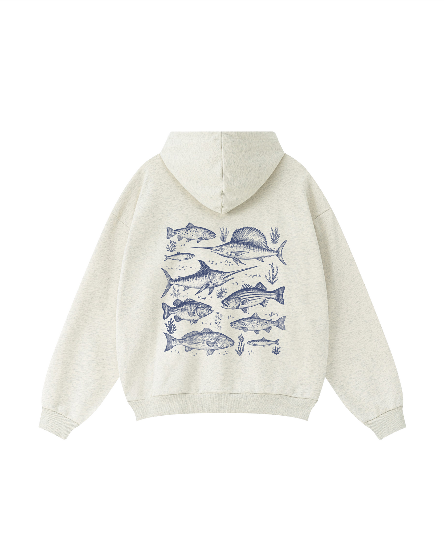 Coastal Mixed Fish School Hoodie