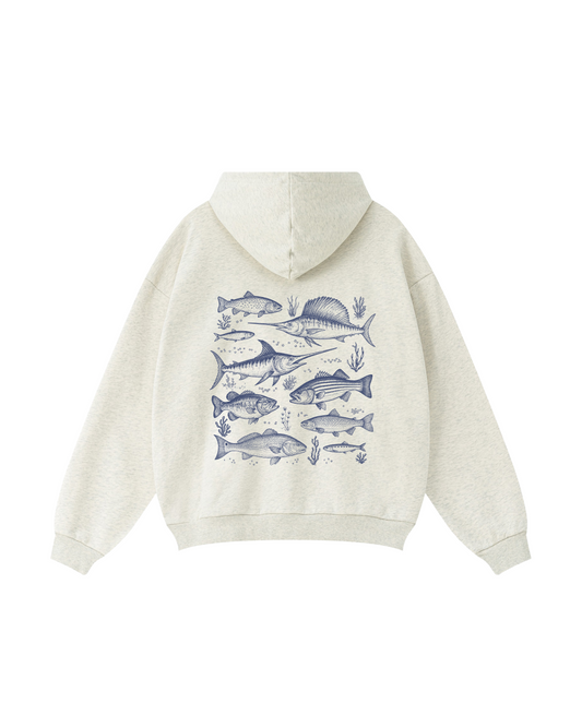 Coastal Mixed Fish School Hoodie