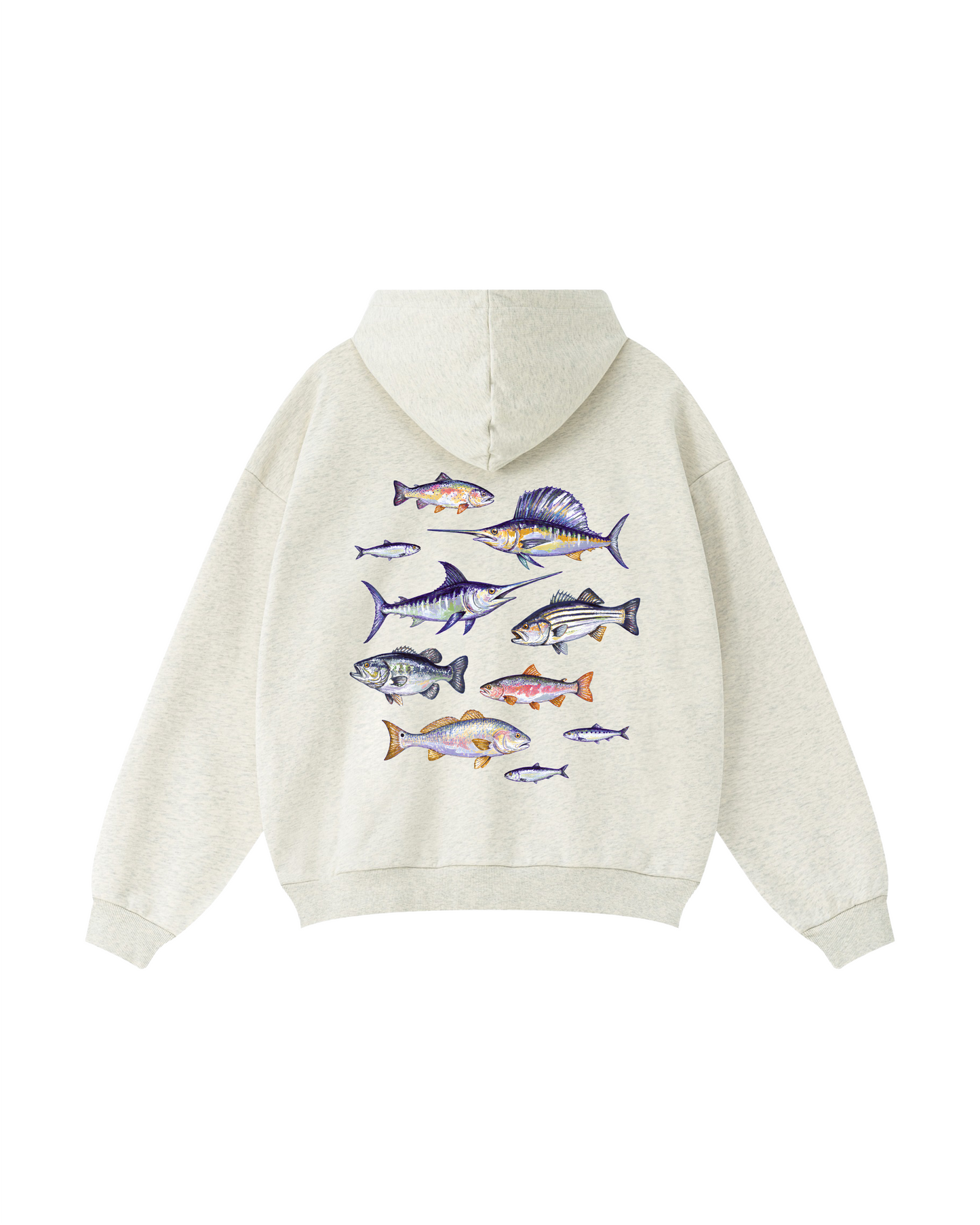 Coastal Mixed Fish School Hoodie