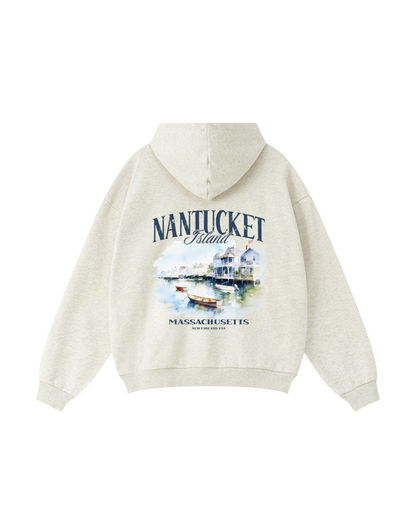 Nantucket Island Coastal Hoodie