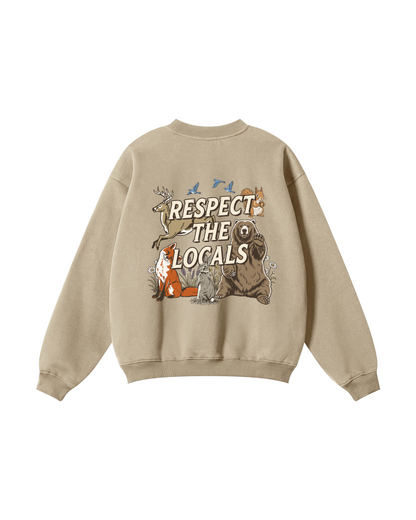Respect the Locals Wildlife Crewneck