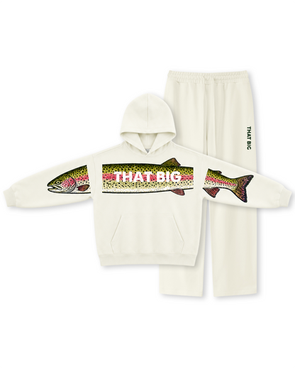 That Big Rainbow Trout Across-the-Front Hoodie