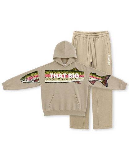 That Big Rainbow Trout Across-the-Front Hoodie