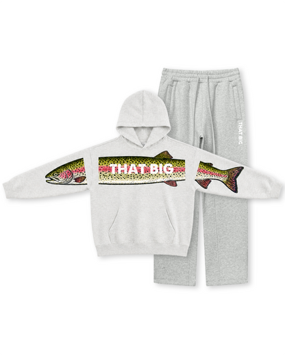 That Big Rainbow Trout Across-the-Front Hoodie