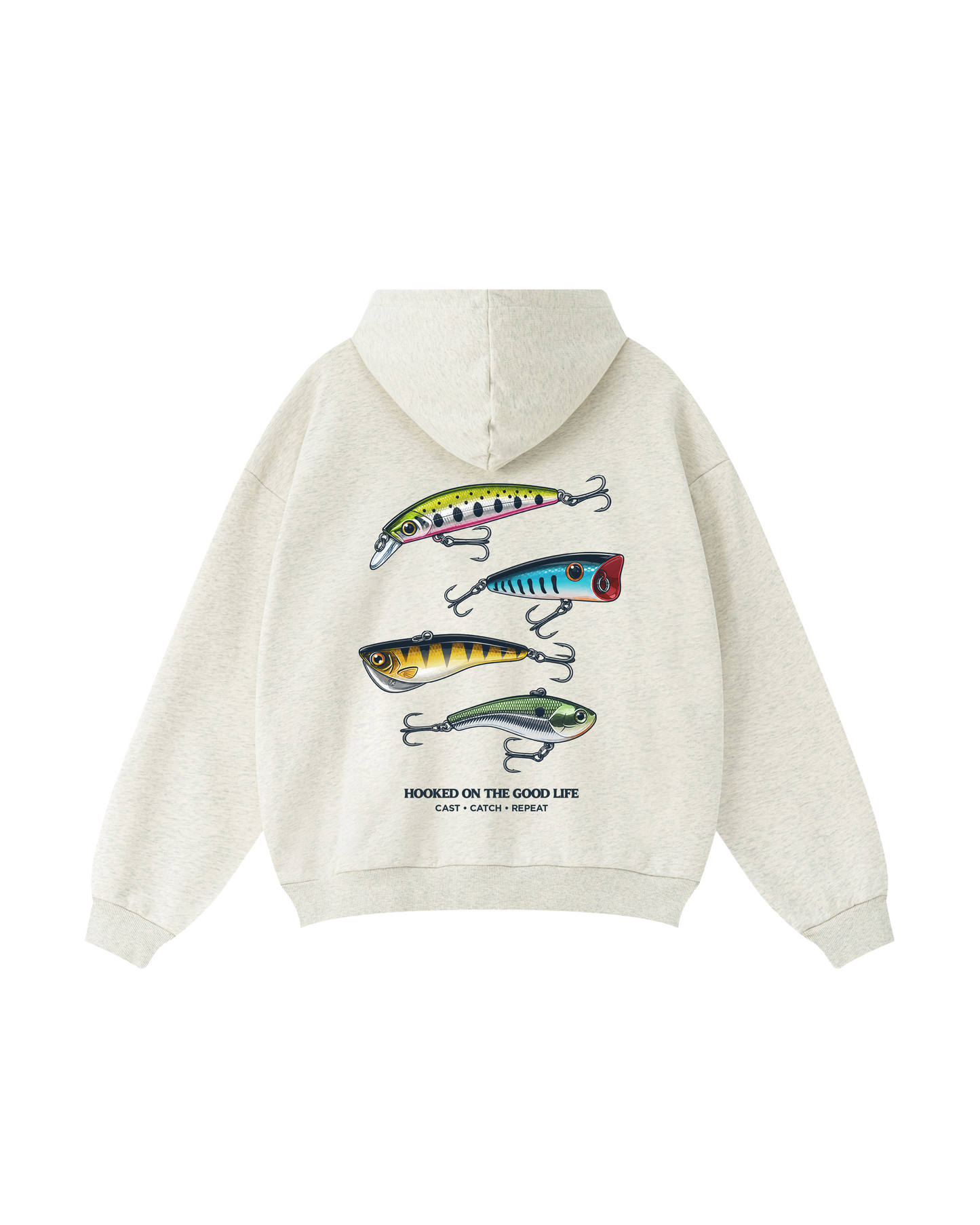 Hooked On The Good Life Fishing Hoodie