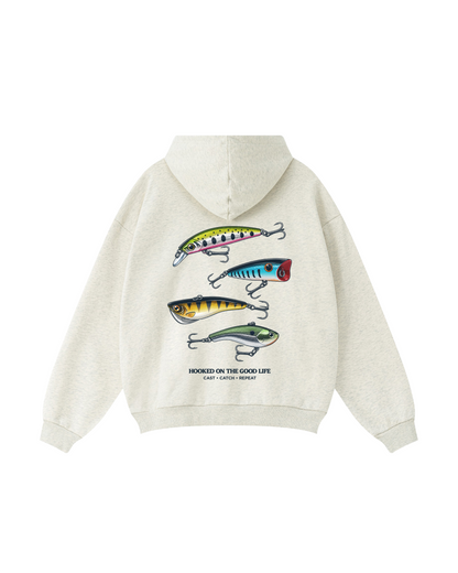 Hooked On The Good Life Fishing Hoodie