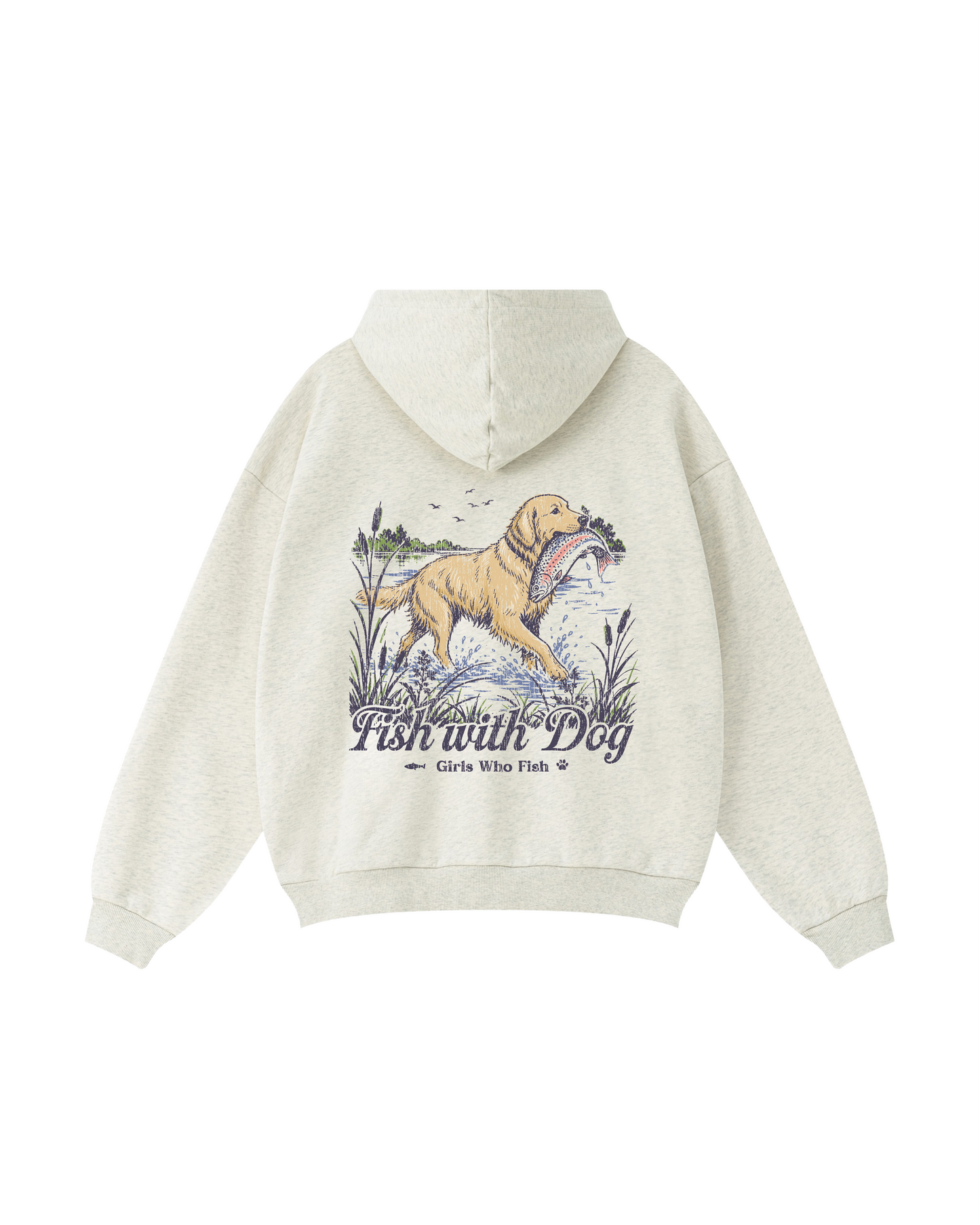 Fish With Dog Hoodie