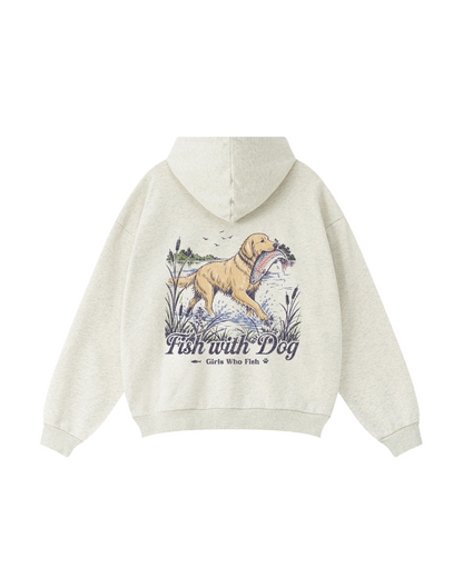 Fish With Dog Hoodie