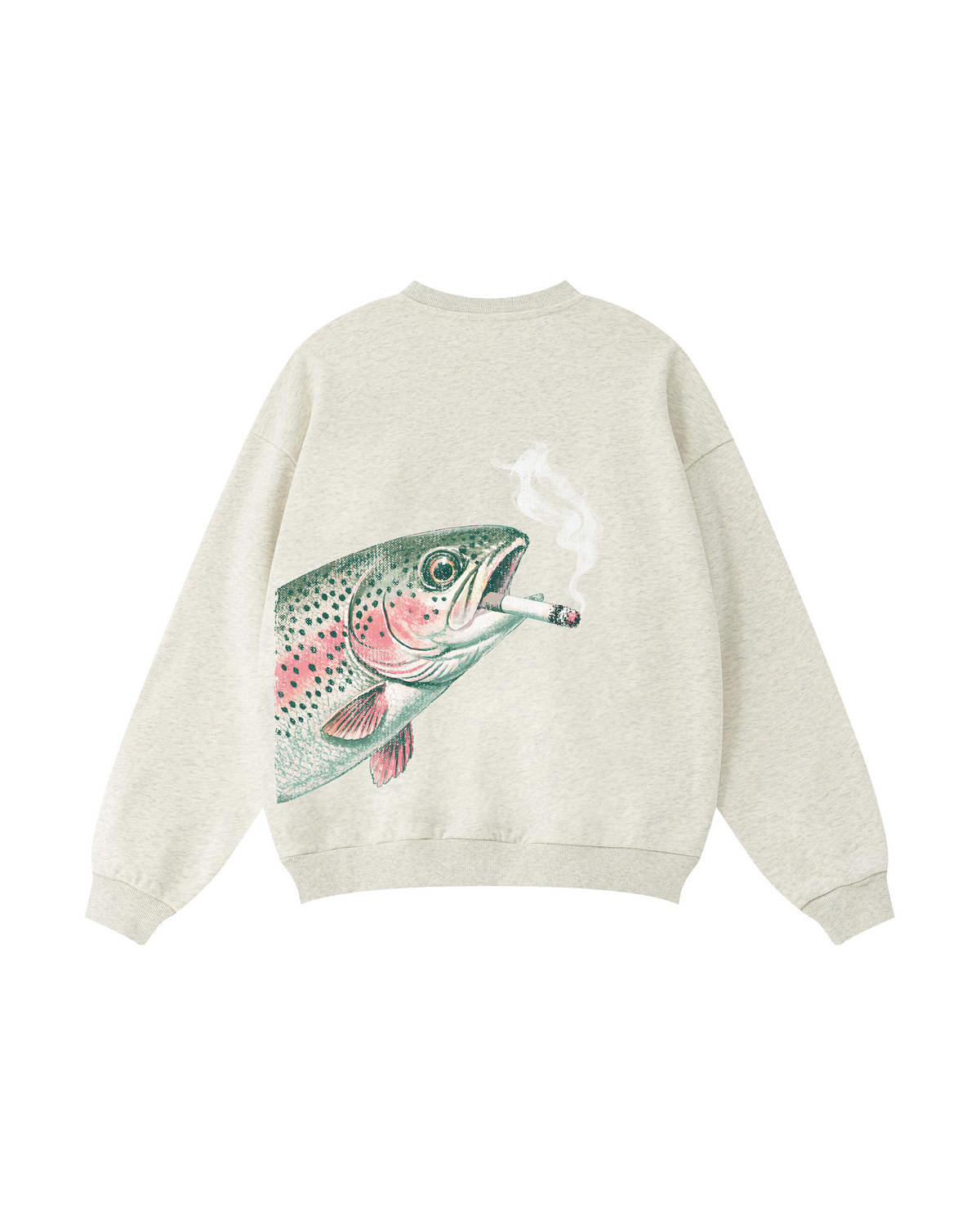 Smokin’ Rainbow Trout Fishing Crewneck