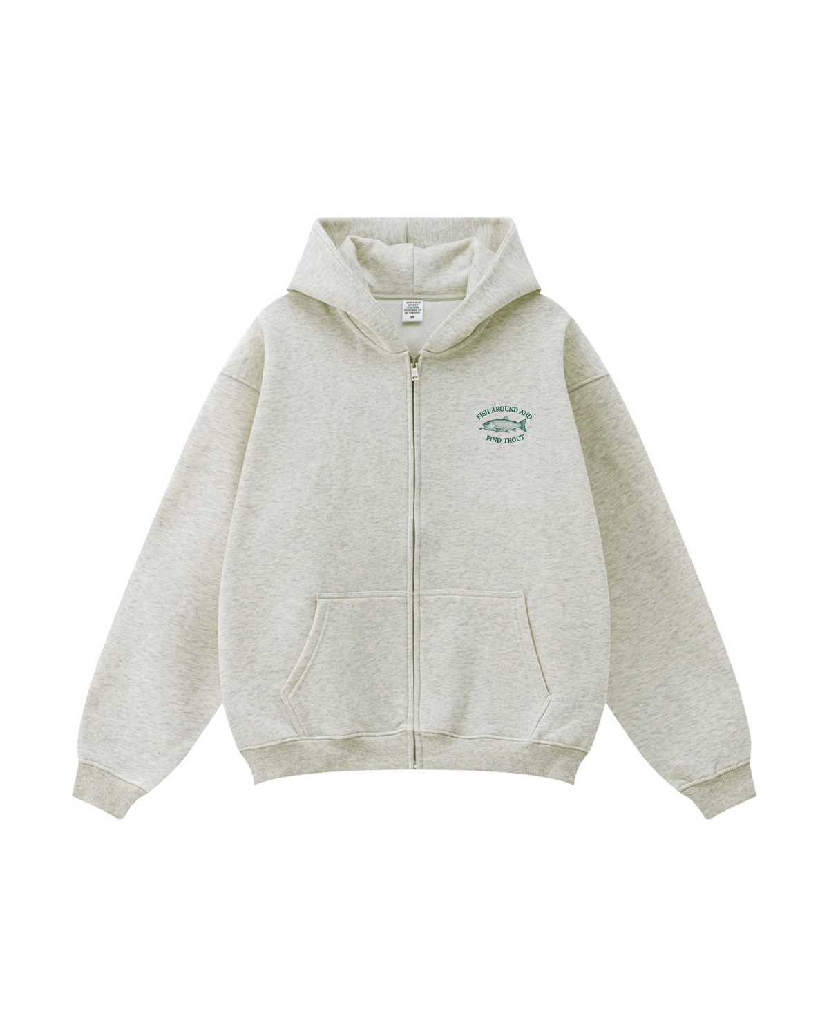 Fish Around & Find Rainbow Trout Zip Hoodie