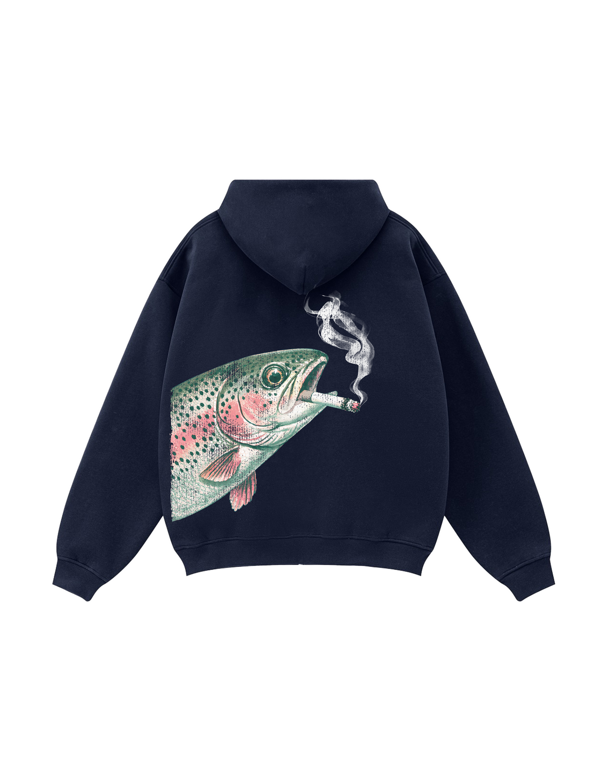 Fish Around & Find Rainbow Trout Zip Hoodie