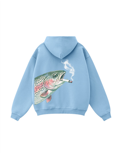 Fish Around & Find Rainbow Trout Zip Hoodie