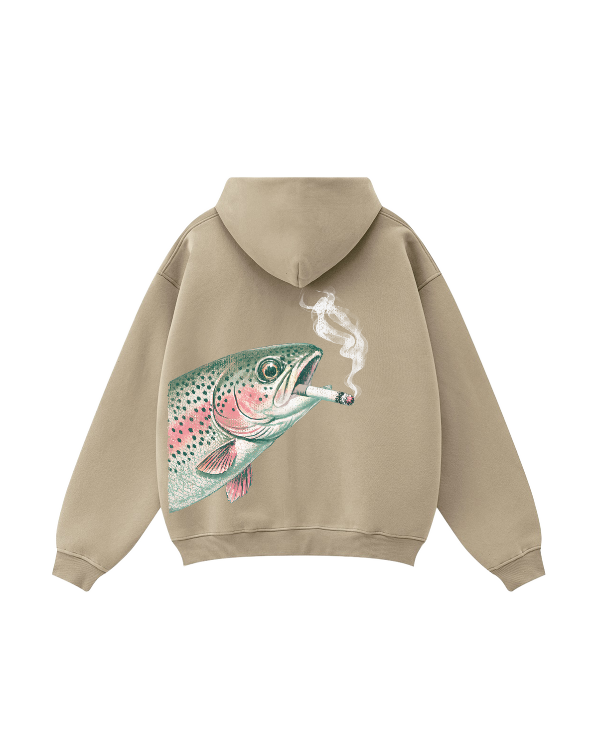 Fish Around & Find Rainbow Trout Zip Hoodie