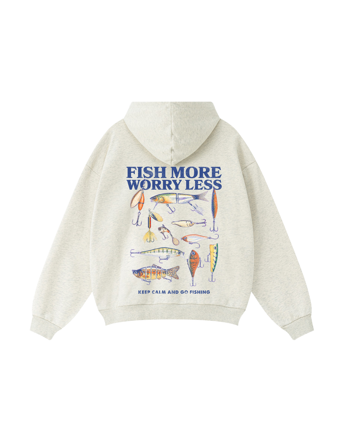 Fish More Worry Less Hoodie