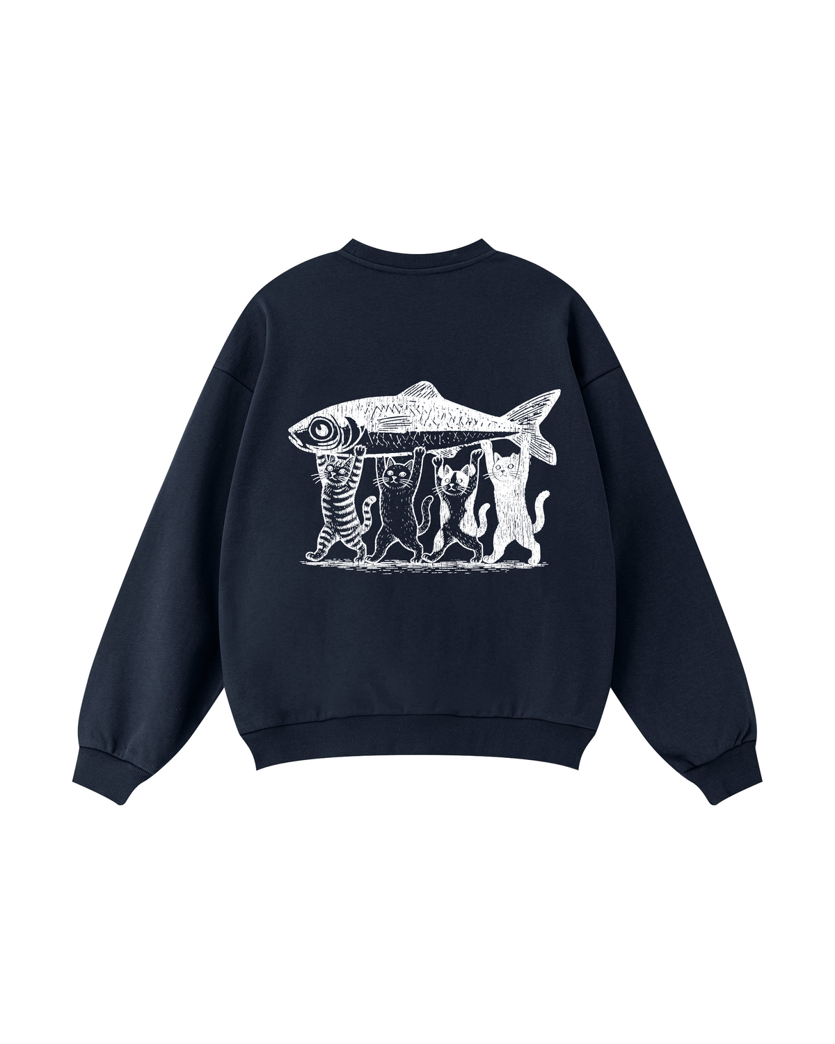 Four Cats, One Catch Crewneck