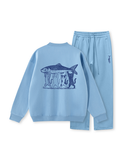Four Cats, One Catch Crewneck