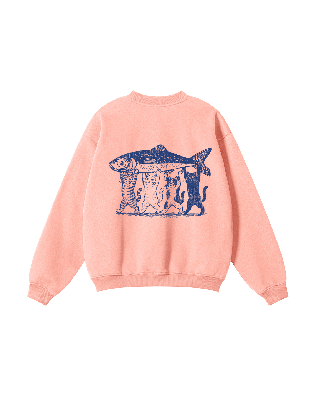 Four Cats, One Catch Crewneck