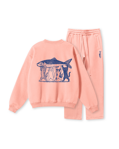 Four Cats, One Catch Crewneck