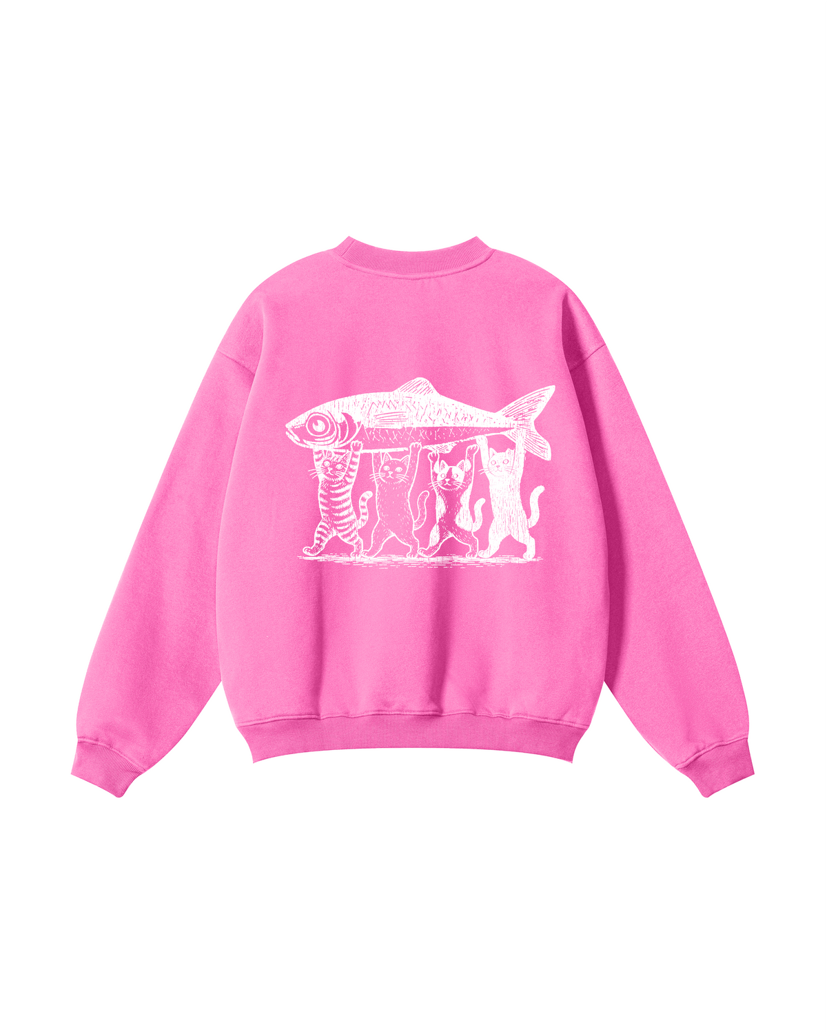 Four Cats, One Catch Crewneck