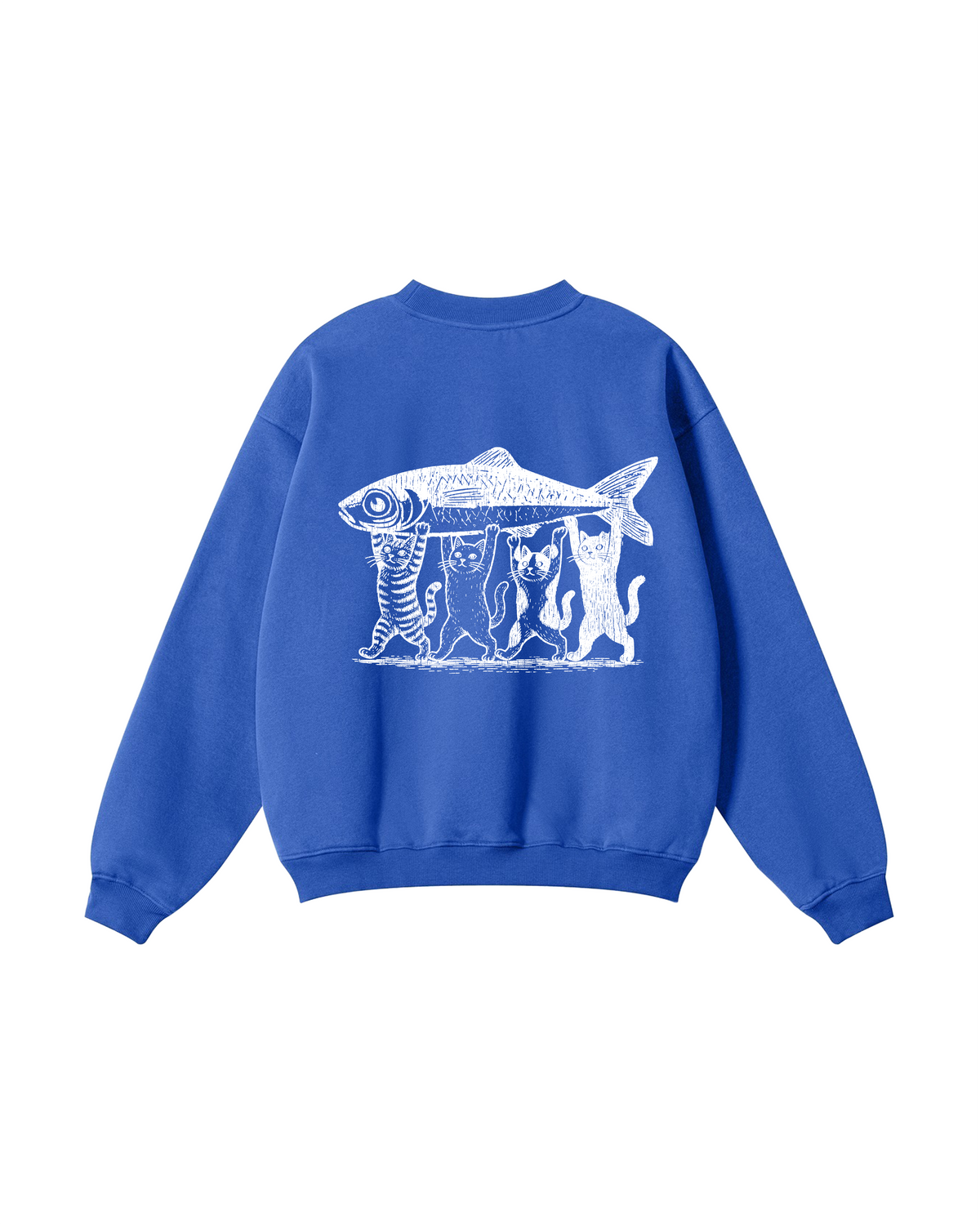 Four Cats, One Catch Crewneck