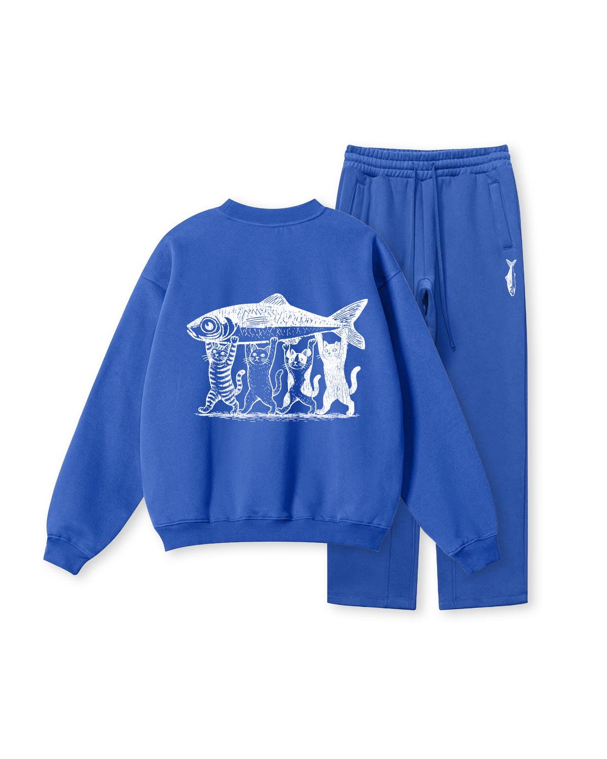 Four Cats, One Catch Crewneck
