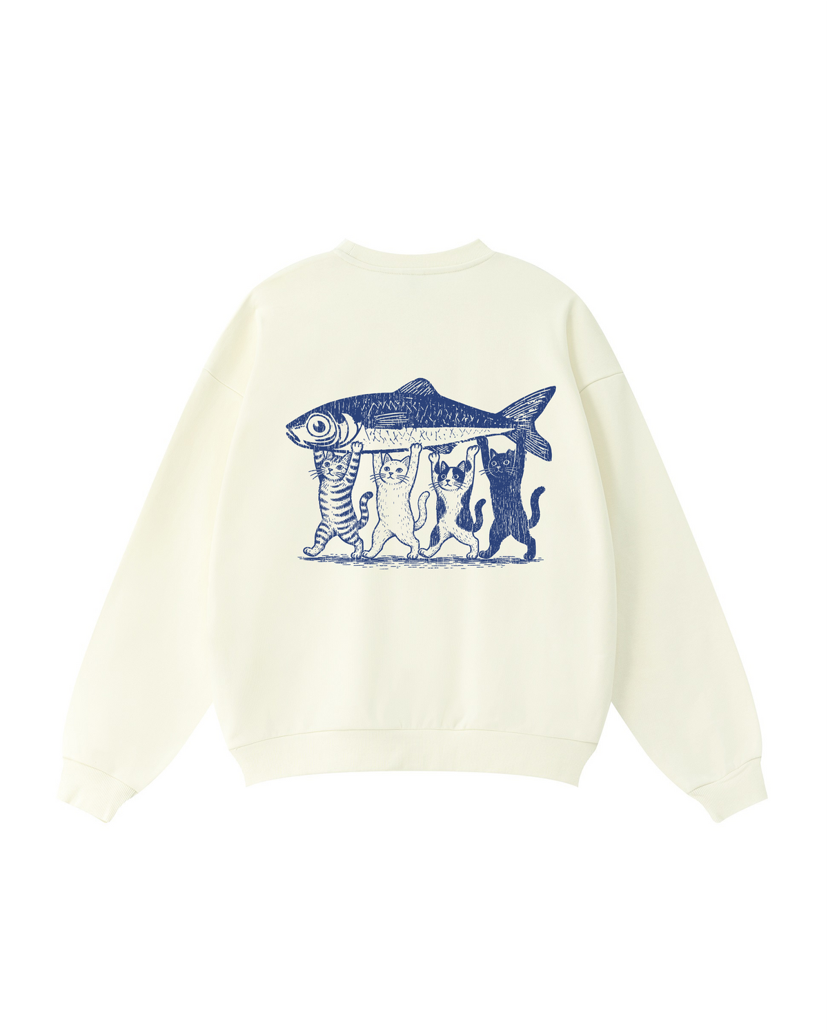 Four Cats, One Catch Crewneck