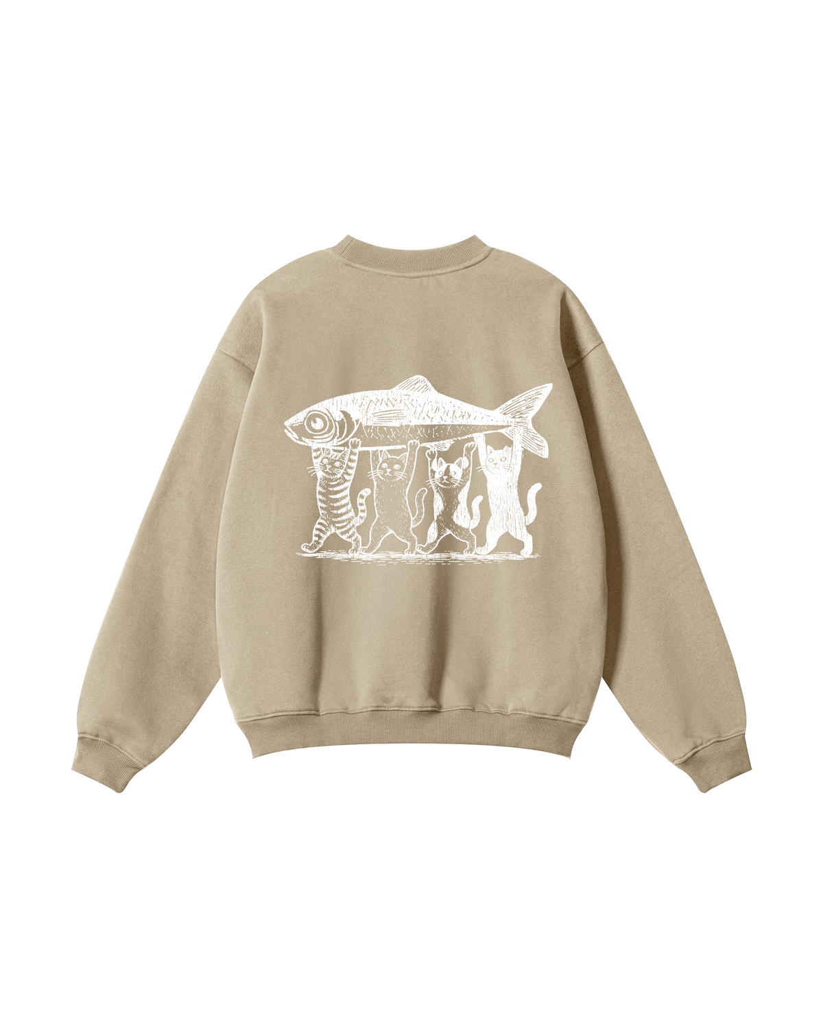 Four Cats, One Catch Crewneck