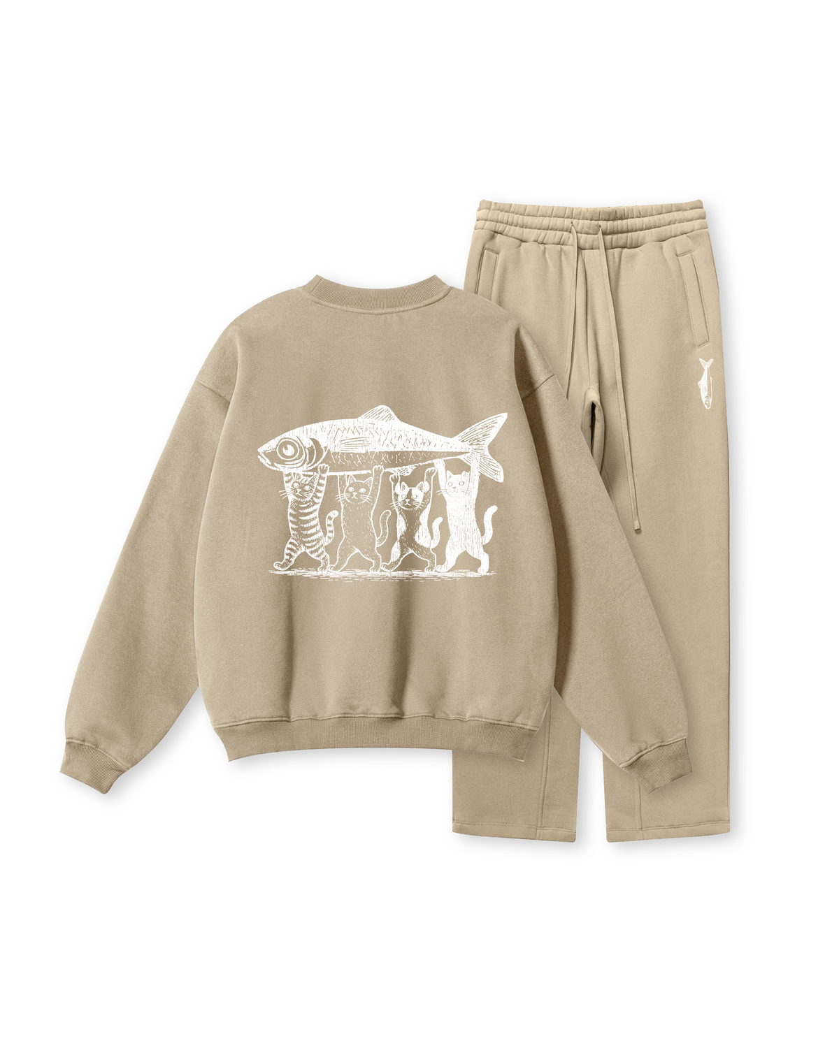 Four Cats, One Catch Crewneck