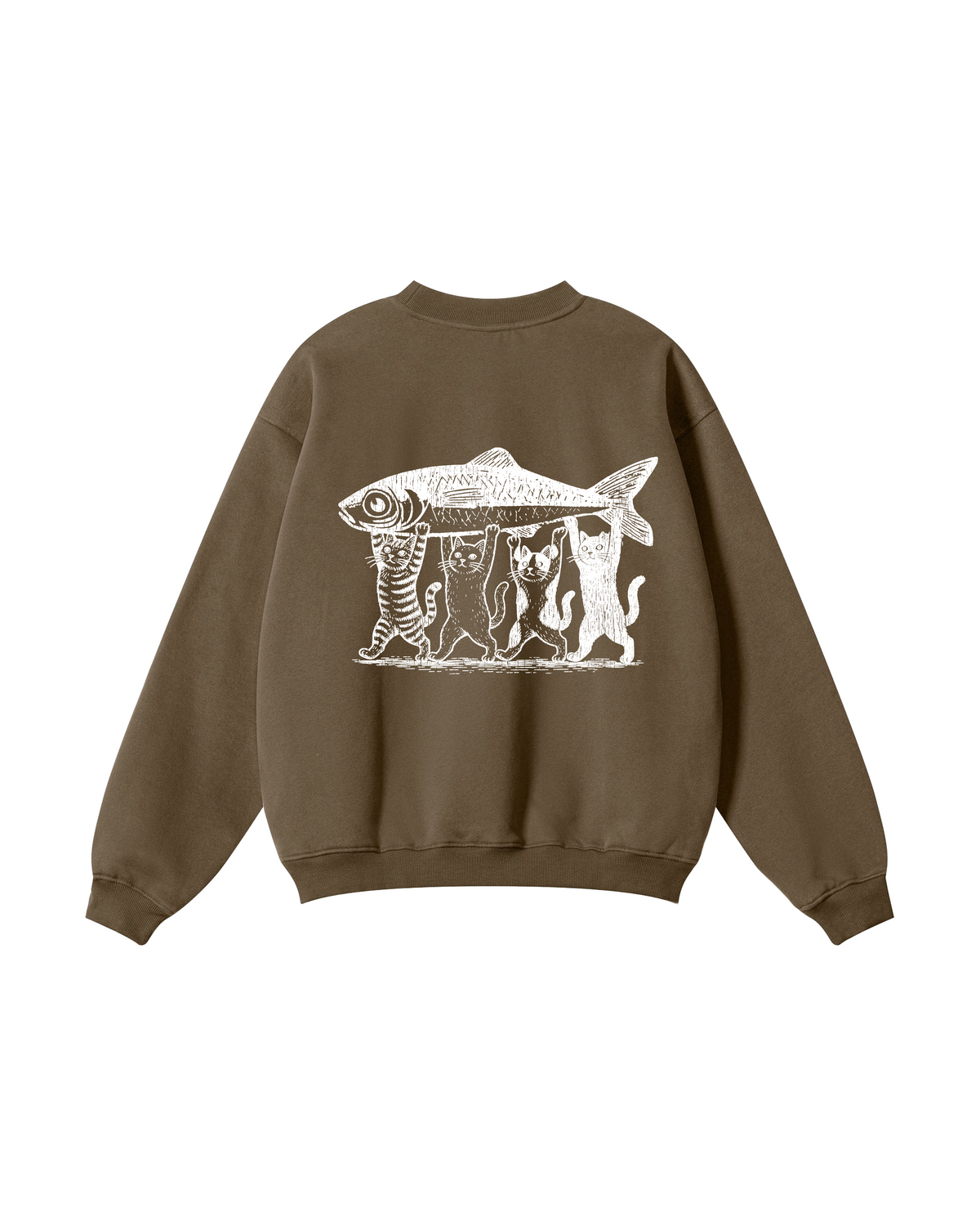 Four Cats, One Catch Crewneck