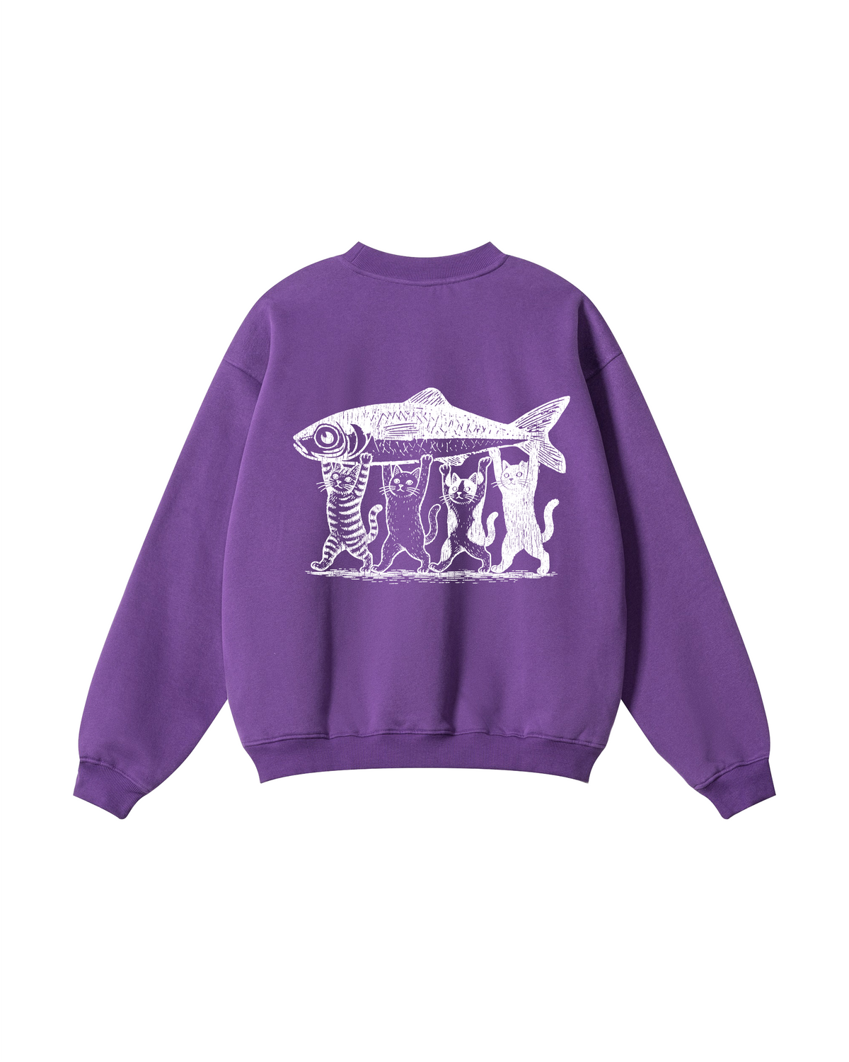 Four Cats, One Catch Crewneck