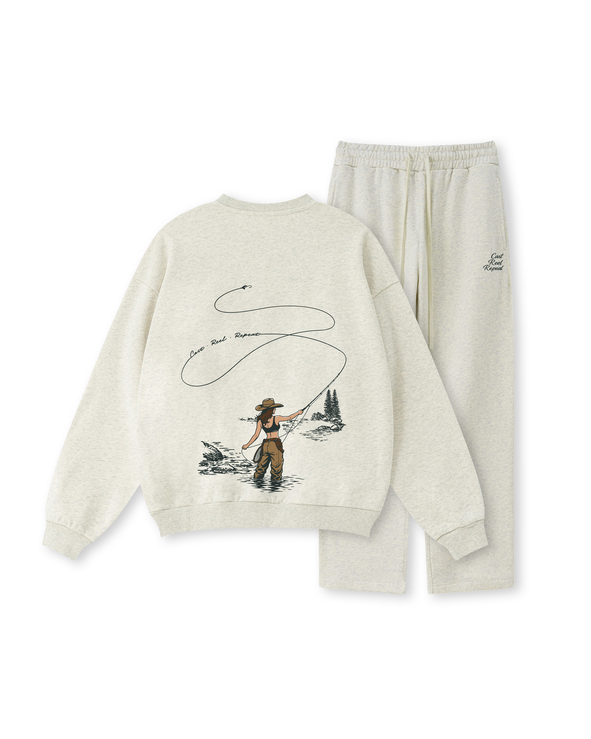 Cast, Reel, Repeat Fly Fishing Crewneck