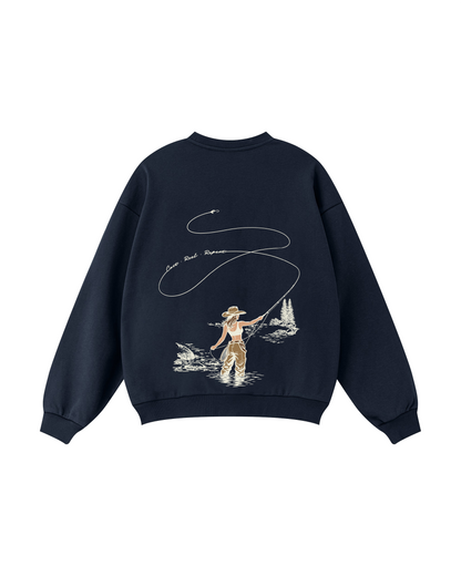 Cast, Reel, Repeat Fly Fishing Crewneck