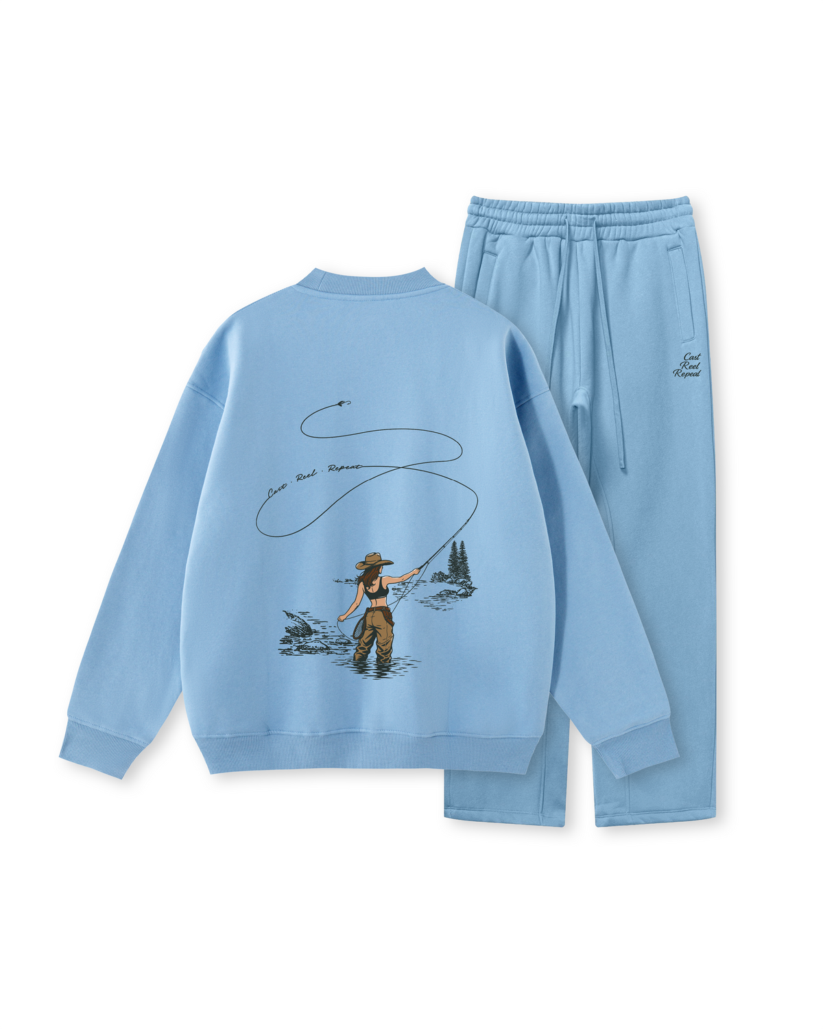 Cast, Reel, Repeat Fly Fishing Crewneck