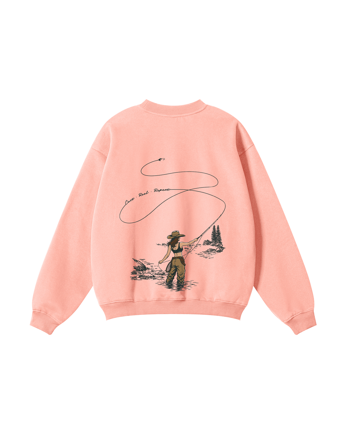 Cast, Reel, Repeat Fly Fishing Crewneck