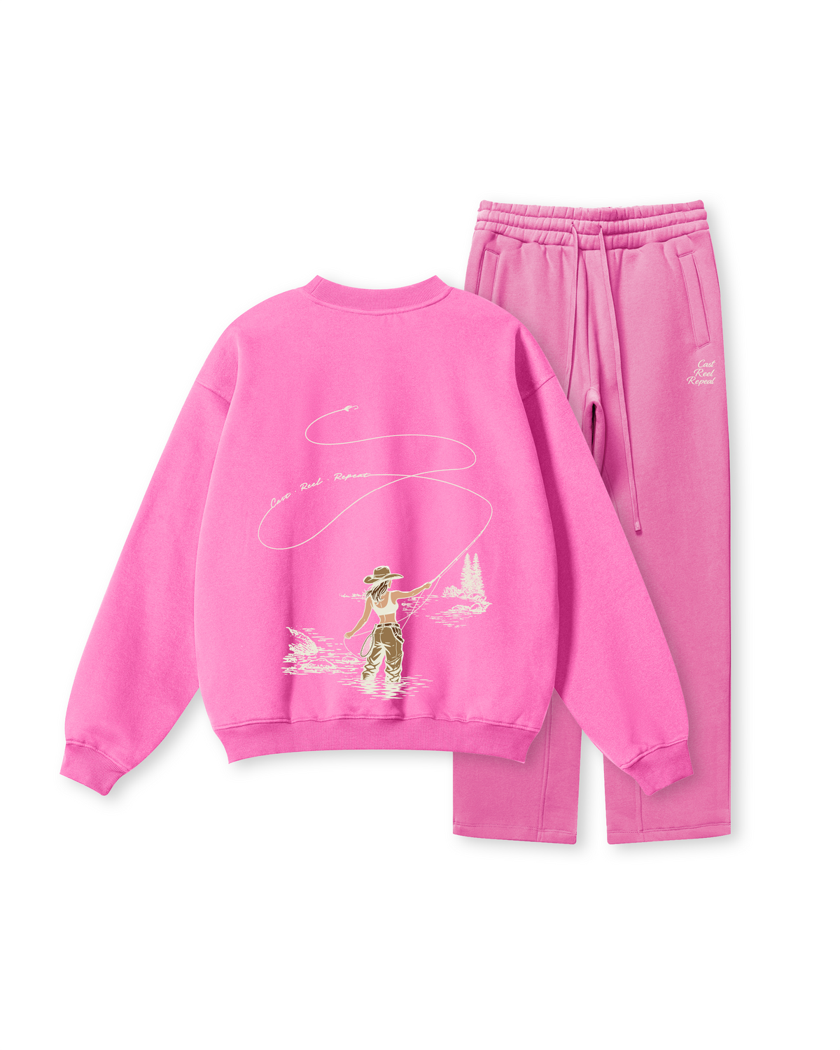 Cast, Reel, Repeat Fly Fishing Crewneck