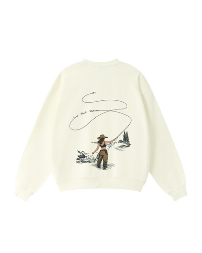 Cast, Reel, Repeat Fly Fishing Crewneck