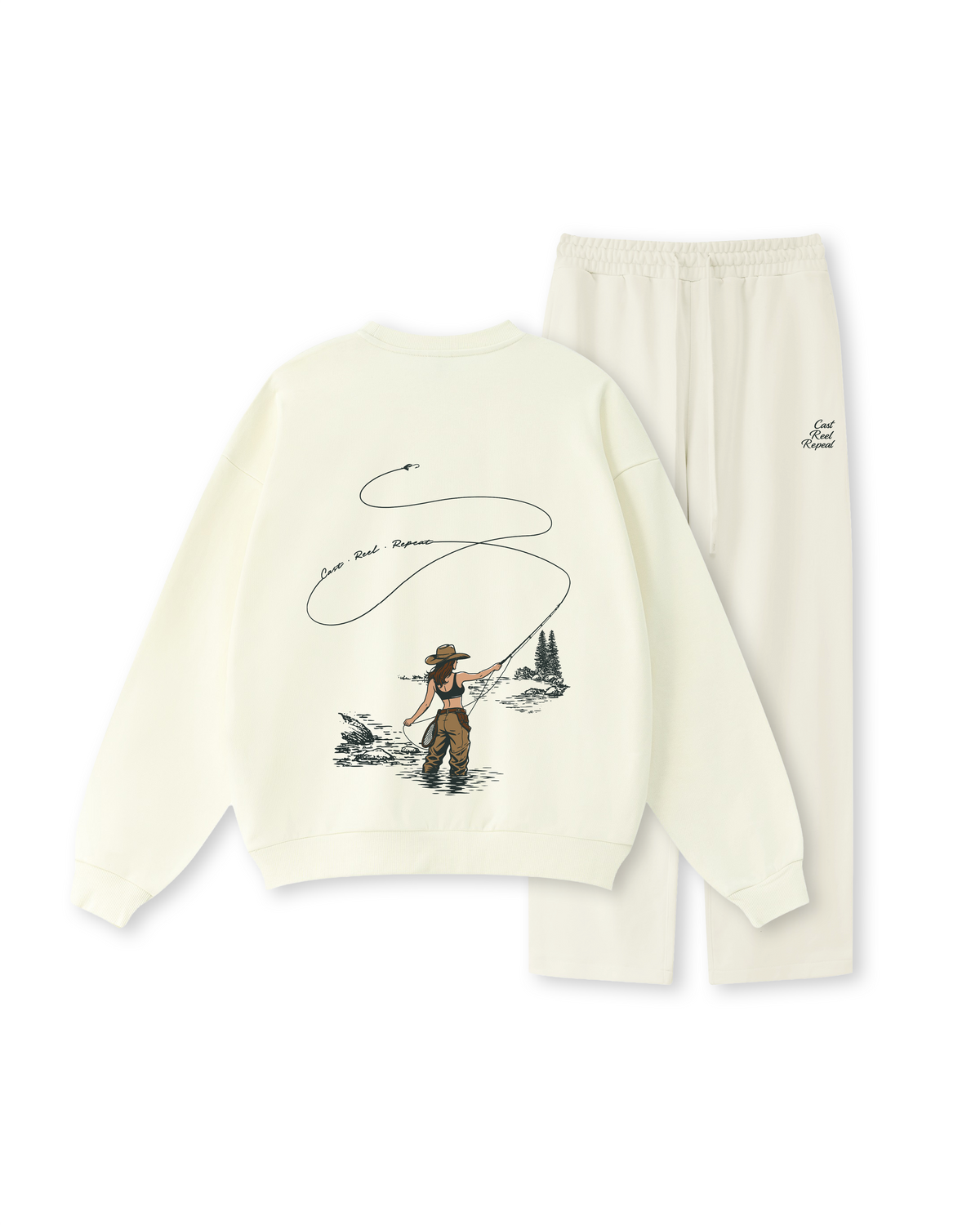 Cast, Reel, Repeat Fly Fishing Crewneck