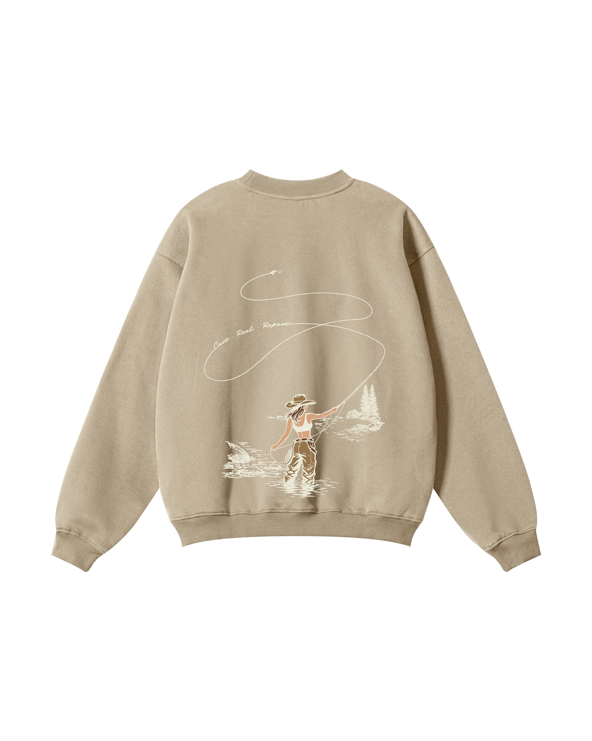 Cast, Reel, Repeat Fly Fishing Crewneck