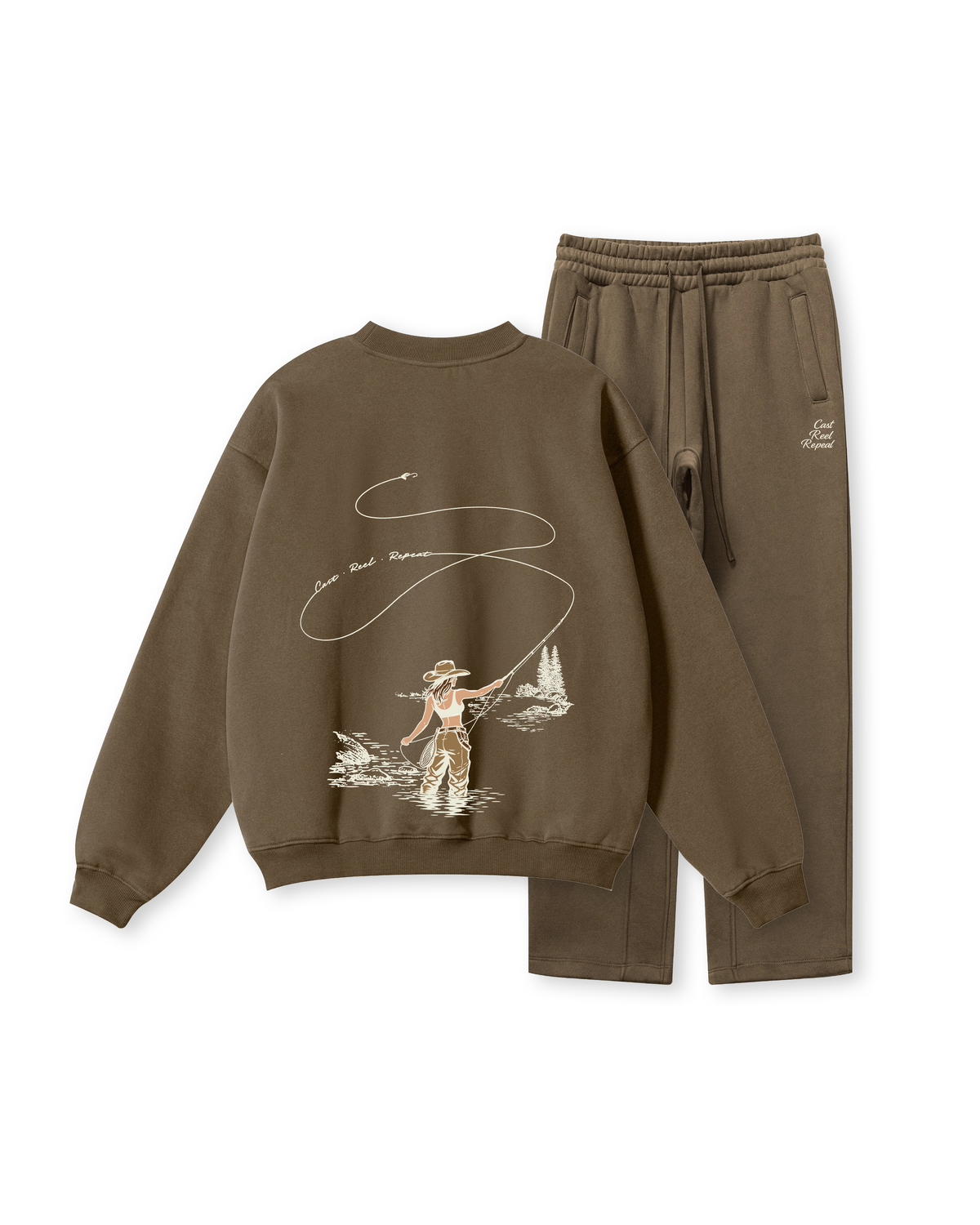 Cast, Reel, Repeat Fly Fishing Crewneck