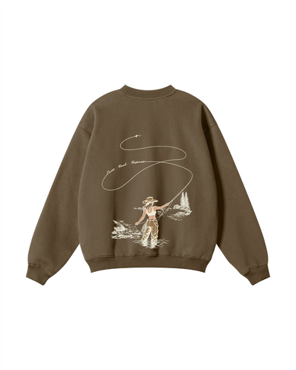 Cast, Reel, Repeat Fly Fishing Crewneck