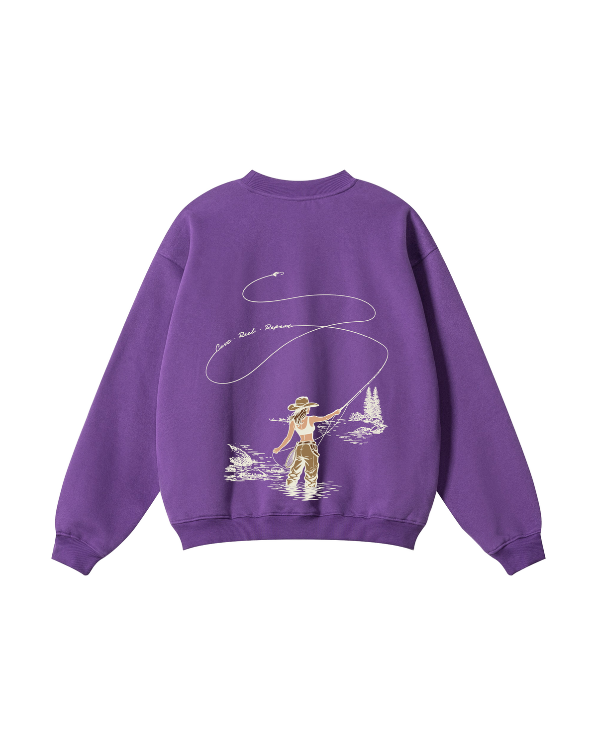 Cast, Reel, Repeat Fly Fishing Crewneck