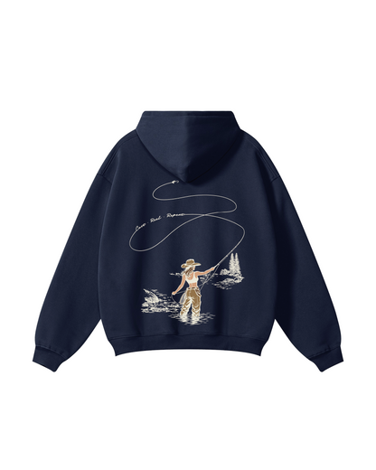 Women Who Fly Fish Hoodie