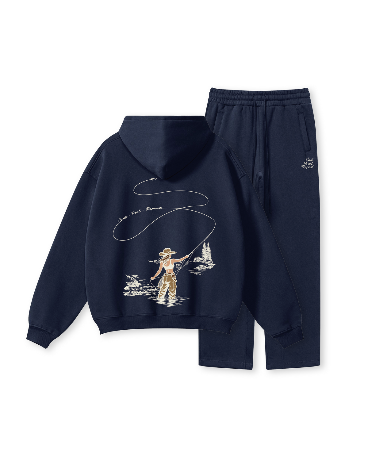 Women Who Fly Fish Hoodie