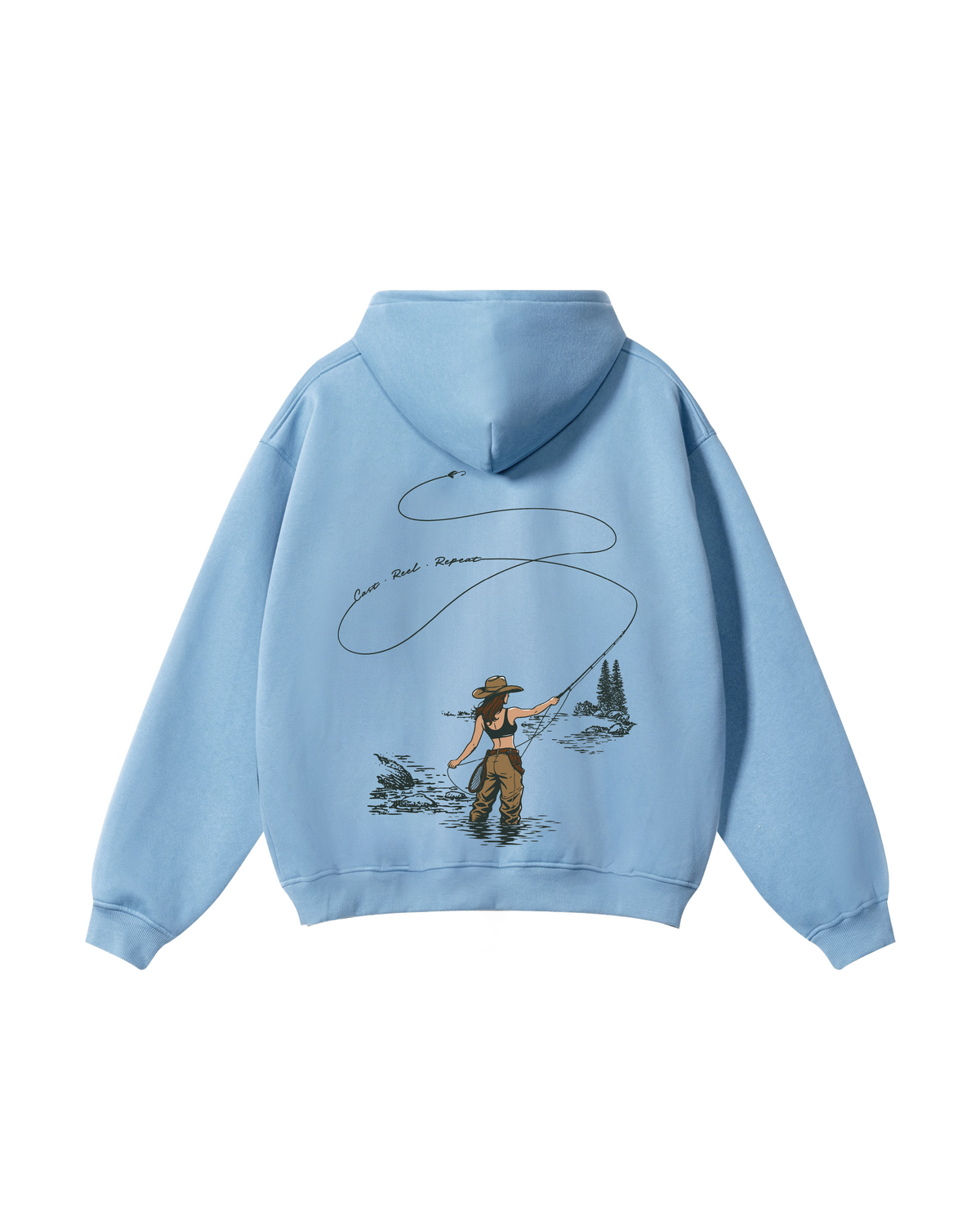 Women Who Fly Fish Hoodie