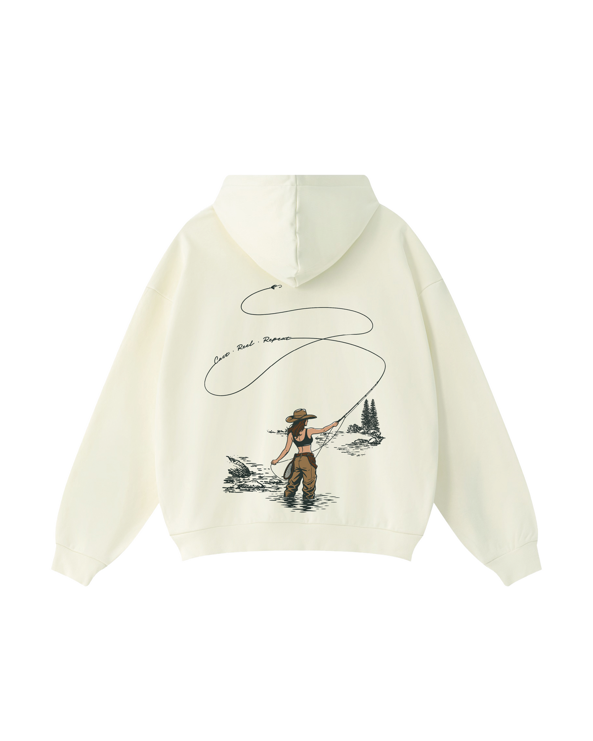 Women Who Fly Fish Hoodie