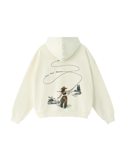 Women Who Fly Fish Hoodie