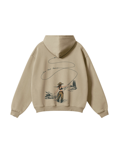Women Who Fly Fish Hoodie