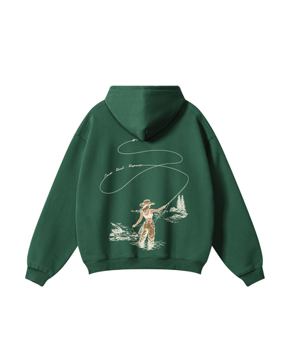 Women Who Fly Fish Hoodie