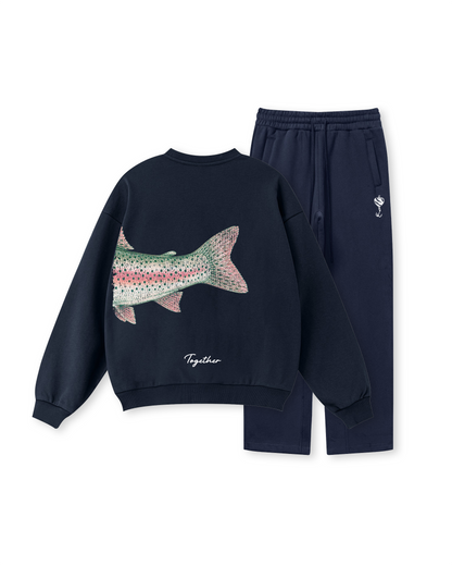 Better Together Steelhead Matching Couple Crewnecks