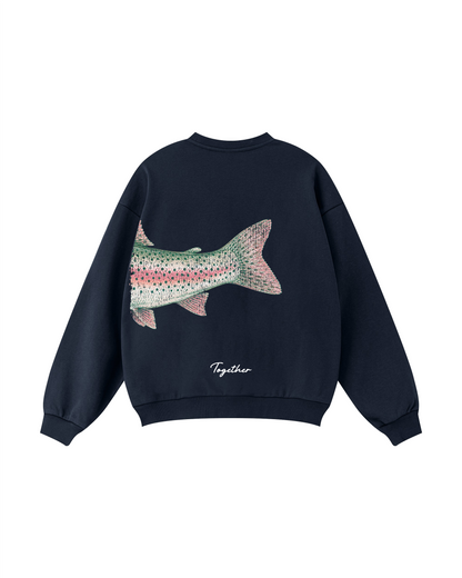 Better Together Steelhead Matching Couple Crewnecks